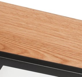 Plafonieră OAK SQUARE 2xE27/15W/230V 31x31 cm stejar/negru