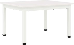 vidaXL Masă de cafea Alb 60 x 50 x 36 cm Lemn de pin masiv