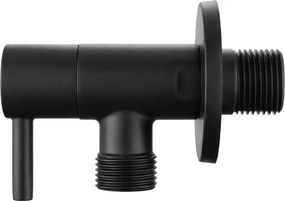 Robinet coltar 1 2   x 3 8   negru