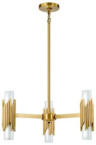 Elstead MARVELE6-AB-OPAL - Lustra pe tijă MARVELE, 6xE14/40W/230V, aurie