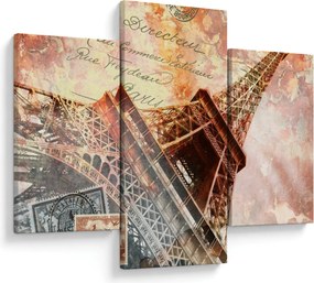 Tablou - Turnul Eiffel în stil vintage (90x60 cm)