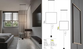 Lustra suspendata LED tip Lampadar L-80cm, DAHLIA NVL-9695501