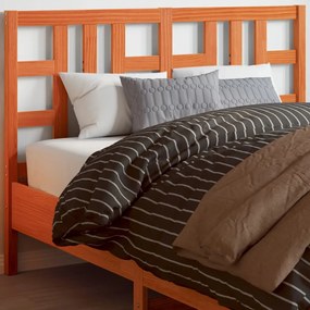 844190 vidaXL Tăblie de pat, maro ceruit, 135 cm, lemn masiv de pin