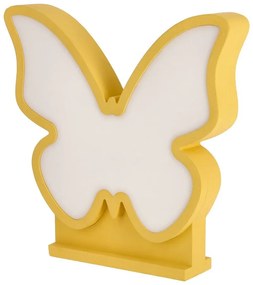 Veioză pentru copii galbenă Butterfly – Candellux Lighting