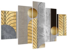 Tablou - Decorațiuni de aur (150x105 cm)