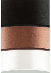 Plafonieră LED Duolla LUNETA LED/26W/230V d. 60 cm 4000K negru/cupru