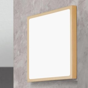 Plafoniera LED moderna design slim Lero 30x30cm auriu mat