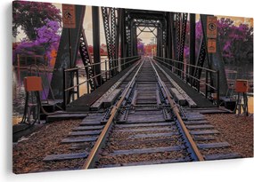 Tablou cu pod de cale ferată (90x60 cm)