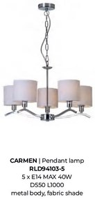 Candelabru modern design elegant Carmen 5L