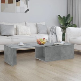 vidaXL Măsuță de cafea, gri beton, 150 x 50 x 35 cm, lemn prelucrat