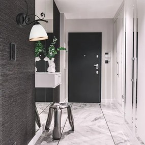 Aplică RETRO II 1xE27/60W/230V negru mat