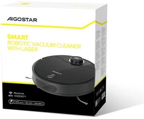 Aspirator robot inteligent Aigostar 12W/230V Wi-Fi negru