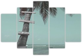 Tablou - Palma în Caraibe (150x105 cm)