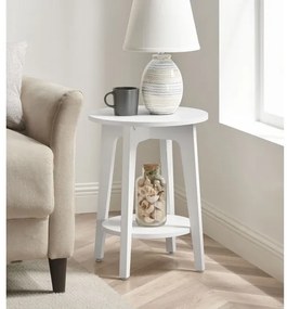 Masă laterală KAEL albă