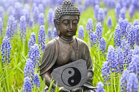 Tablou yin și yang Budha