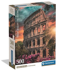 Orașe Colosseum Puzzle Compact Roma 500 de piese Clementoni