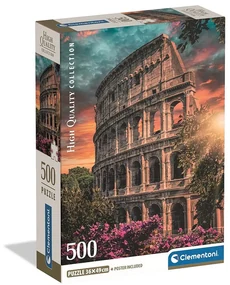 Orașe Colosseum Puzzle Compact Roma 500 de piese Clementoni