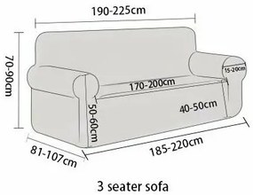 Husă elastică de canapea 4Home Elegant albastru , 190-230 cm + față de pernă gratis, 190-230 cm