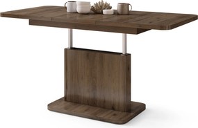 Mazzoni ASTON MINI-Z Nuc Elegant - MĂSUȚĂ DE CAFEA MODERNĂ EXTENSIBILĂ REGLABILĂ PE ÎNĂLȚIME MASĂ TRANSFORMABILĂ