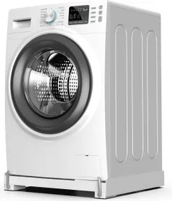 Meliconi 656146 - Suport anti-vibrații pentru mașina de spălat, cu roți extensibile, 61 cm, alb