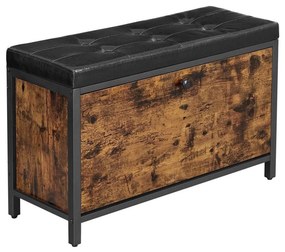 Pantofar VOREN maro/negru