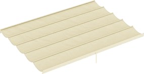 Outsunny Copertină de Schimb pentru Pergolă de Grădină cu 10 Orificii de Drenaj, Acoperire din Poliester, 250x255 cm, Gri | Aosom Romania