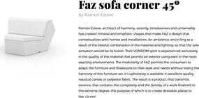 Canapea modulara FAZ Modul Colt 45 grade