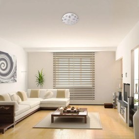 Plafoniera LED design modern Benita alb 38cm