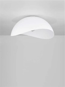 Lustra aplicata design decorativ OPSI alb D-50cm