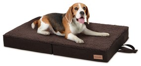 Paco, pat pentru câine, pernă pentru câine, lavabil, ortopedic, antiderapant, spumă cu memorie, dimensiunea M (80 × 8 × 55 cm)