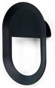 Cârlig negru de montat pe perete din oțel Coucou – Spinder Design