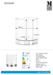 Markslöjd 107326 - LED Veioză de masă BOUQUET LED/3W/230V