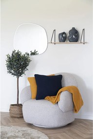 Pătură Santos, bumbac reciclat, ocru 130x170 cm