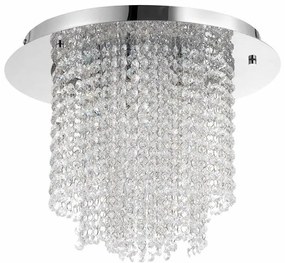 Lustra aplicata eleganta design modern Fontan, crom