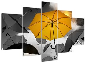 Tablou - Umbrelă galbenă (150x105 cm)