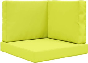vidaXL Perna pentru canapea de exterior 3 pcs Verde Poliester