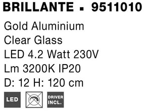 Pendul LED modern design elegant BRILLANTE