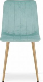 Scaun de catifea mentolat LAVA AQUA MINT