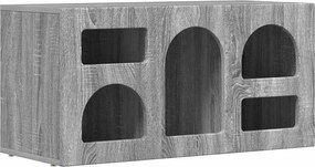 vidaXL Cabinet TV Gri Sonoma 80 x 35 x 40 cm Lemn compozit