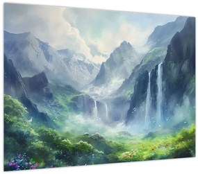 Tablou - Valea cascadelor (70x50 cm)