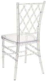 Set 2 buc. scaune de sufragerie CLARO (transparent). 1022823