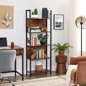 Bibliotecă NAVARO maro/negru