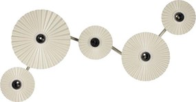Osram - Aplica de perete PLISSEE 5xE27/15W/230V crem