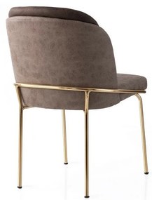 Set de scaune de sufragerie Dore Brown and Gold, 4buc.