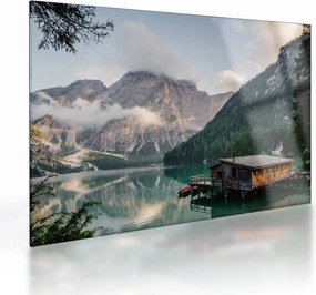 Tablou pe sticlă - Lake Prags (70x50 cm)