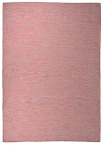 Covor de exterior, rosu, 160x230 cm, tesatura plata Rosu, 160 x 230 cm