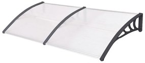 Marchiza copertina din policarbonat 240x90 cm-negru