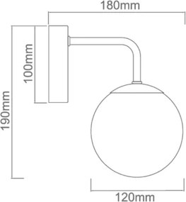 Open Design OR81381 - Lampă de perete pentru baie BAO 1xG9/8W/230V IP44 crom lucios