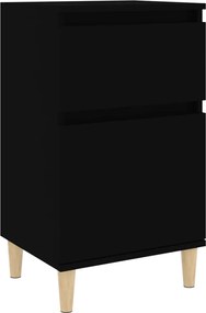 vidaXL Noptieră, negru, 40x35x70 cm