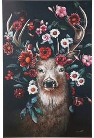 Tablou canvas Deer in Flower 90x140 cm